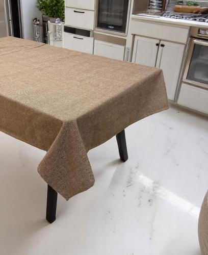 Linea Home Τραπεζομάντηλο Λινό Σοκολά 150x180εκ.