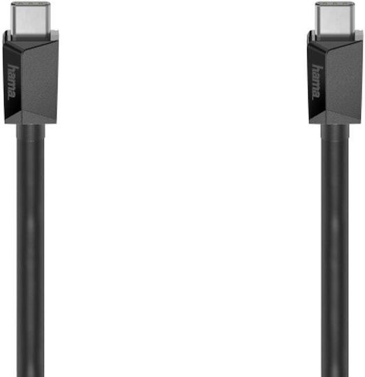HAMA USB 2.0 Кабел USB-C Мъжки - USB-C 60W Черен 0.75m 00200629