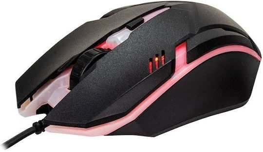 Rebeltec Neon Gaming Ποντίκι Μαύρο