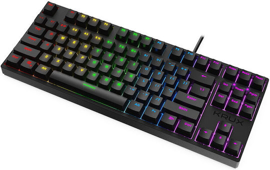 Krux Atax RGB Gaming Mechanical Keyboard Tenkeyless with Outemu Blue switches and RGB lighting (English US)