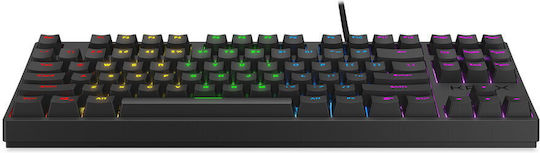 Krux Atax RGB Gaming Mechanical Keyboard Tenkeyless with Outemu Blue switches and RGB lighting (English US)