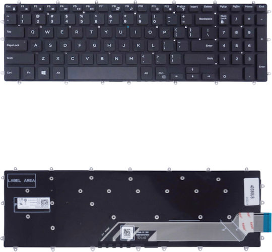 Πληκτρολόγιο Laptop για Dell Gaming G3-3579, 3779, G5 5587, G7 7588, Dell Inspiron 15 3584, 3585, 09J9KG, 3583-4139