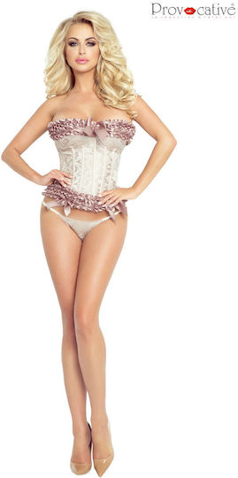 Brocade Corset Champagne By Provocative