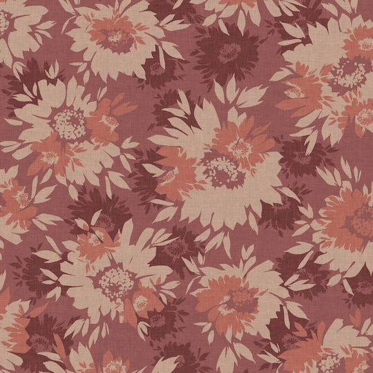 Charalambidis Textiles Χρυσάνθεμο Σετ Μαξιλαροθήκες Κανελί 52x72εκ.