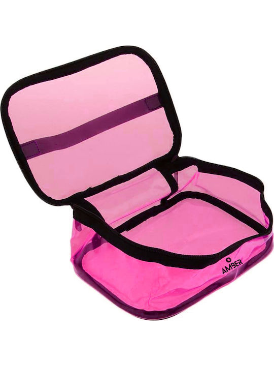 Cosmetic Toiletry Bag 21x15x9 Amber 2032-2 Fuchsia 21x15x9