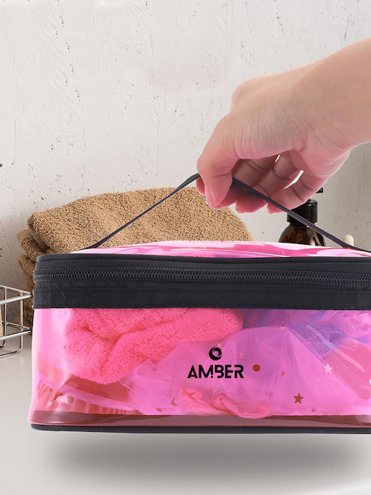 Cosmetic Toiletry Bag 23x17x11 Amber 2033-2 Fuchsia 23x17x11