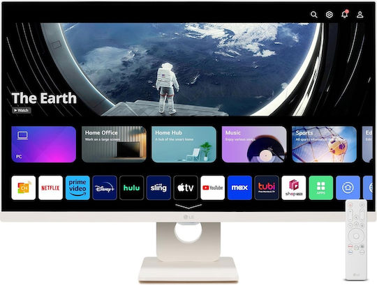 LG 27U511SA-W Нано IPS HDR Smart Монитор 27" FHD 1920x1080 с Време на реакция 5ms GTG Бял