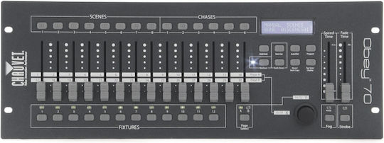 Chauvet Dj OBEY-70 Controler DMX Consolă de Iluminat cu 384 Canale de Control cu Montare Rack