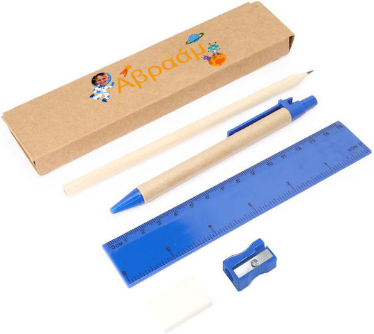 Christening Favor with Wooden Toy from