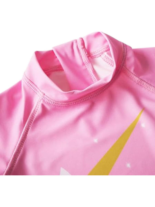 Queen Mother Pink Einteilige Kinder Badebekleidung mit Schirm Pink