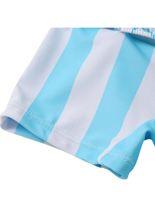 Queen Mother Blau Streifen Rocket Kinder Badebekleidung Einteilig Blau