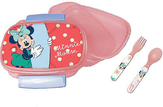 Disney Minnie Plastic Kids' Lunch Set Minnie Red