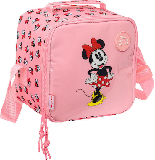 Minnie Mouse School Insulated Shoulder Bag Food Pink Minnie 20x15x20cm