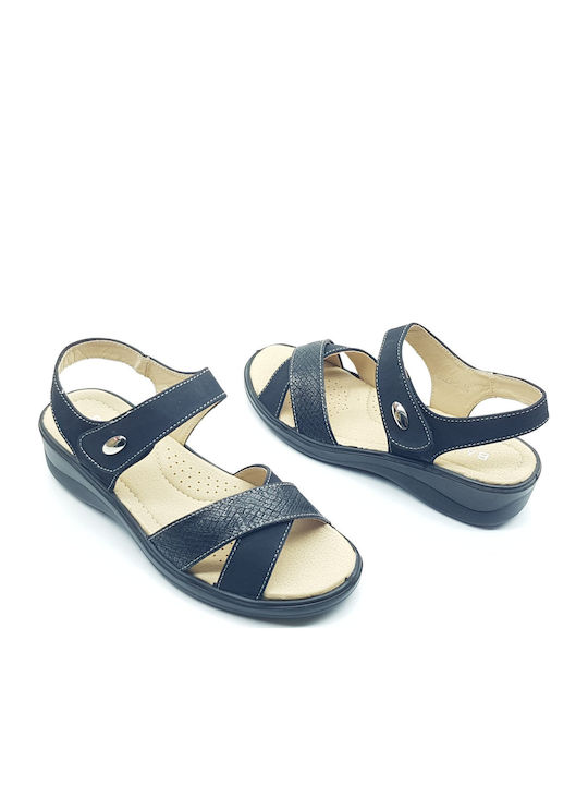 Women's Flat Sandals Anatomic in Black Color