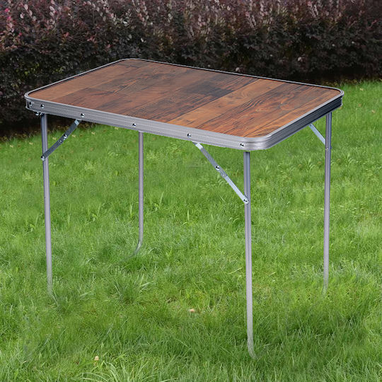 Bakaji Tabelle Aluminium für Camping Klappbar 70x50x60cm