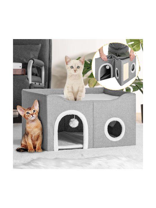 Bakaji Scratching Post Cat Trees Gray 61x41x33.5cm
