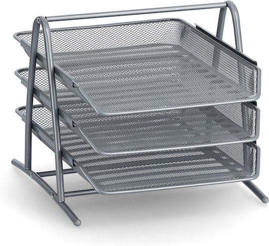 3-Tier Document Tray 35.5x29.5x27 Z-l Mesh 17701 35.5x29.5x27