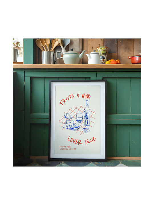 Poster Pasta & Wine Lovers Club Pst25350 21cm X 30cm