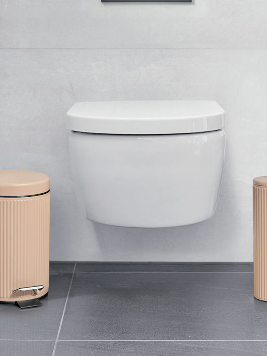 Metallic Toilet Brush Beige