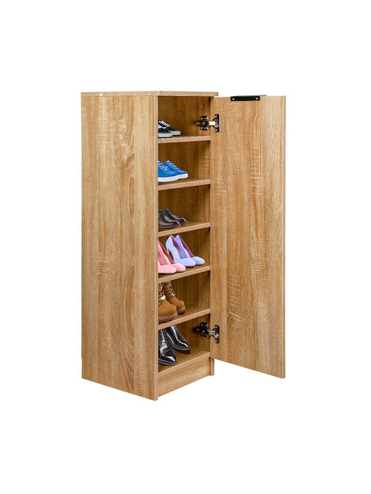 Wooden Shoe Organizer Beige 30x35x100cm