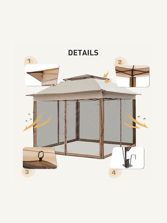 Bakaji Gazebo Garden 3x3m