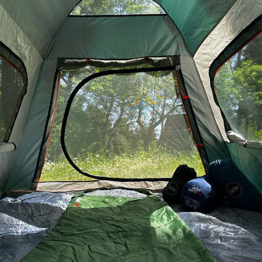 Campo Rover 4 Αυτόματη Καλοκαιρινή Σκηνή Camping Πράσινη με Διπλό Πανί για 4 Άτομα 240x240x160εκ.