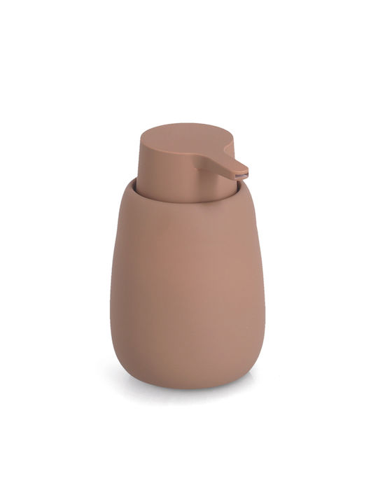 Δοχείο Κρεμοσάπουνου Dispenser Κεραμικό Ροζ 360ml