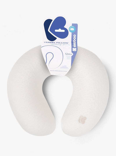Kikka Boo Airknit Memory Foam Travel Pillow 23x20x6.5cm White