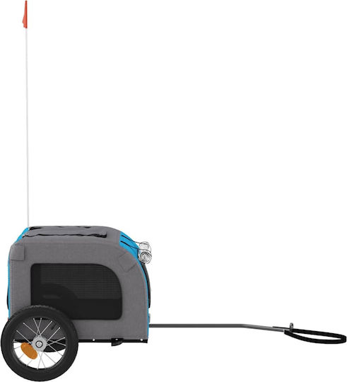 vidaXL Dog Carrying Blue Bicycle Trailer for 30kg Pets