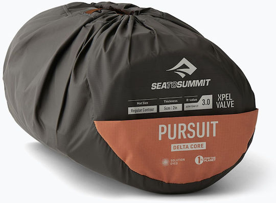Sea to Summit Self Regular Self-Inflating Single Camping Sleeping Mat 4.2x4.2cm Thickness 3.8cm in Khaki color