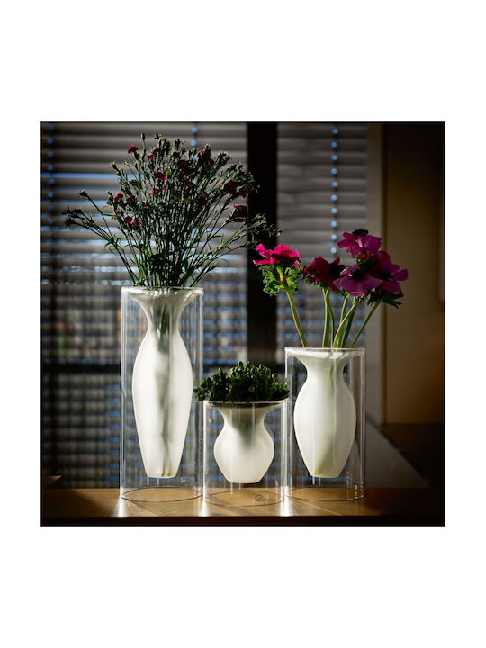 Philippi Decorative Vase Esmeralda Medium Transparent 13x13x24cm