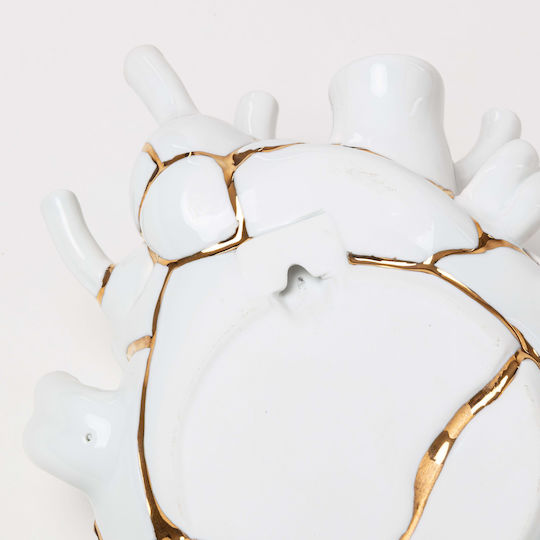 Seletti Decorative Vase White 16.5x9x25cm