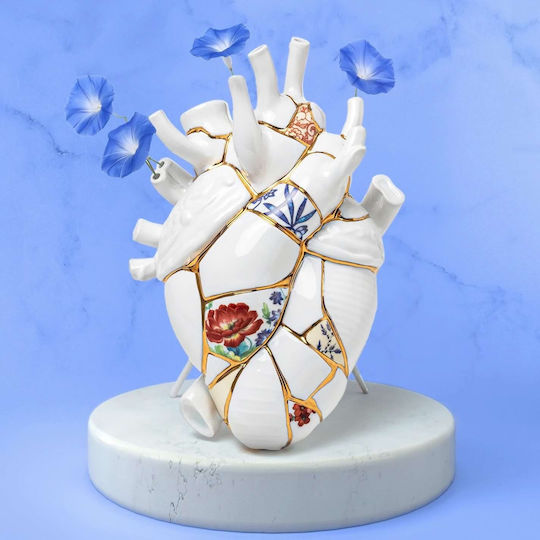 Seletti Decorative Vase White 16.5x9x25cm
