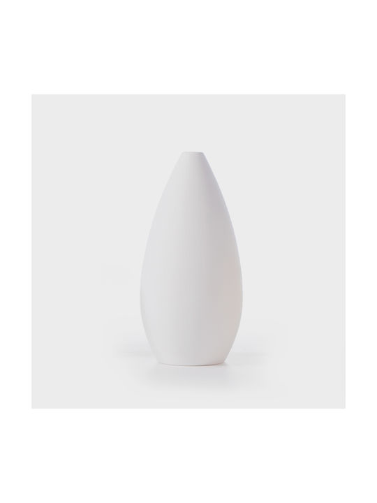 Διακοσμητικό Κεραμικό Βαζάκι Nef-nef Homeware Sorb White 8χ17