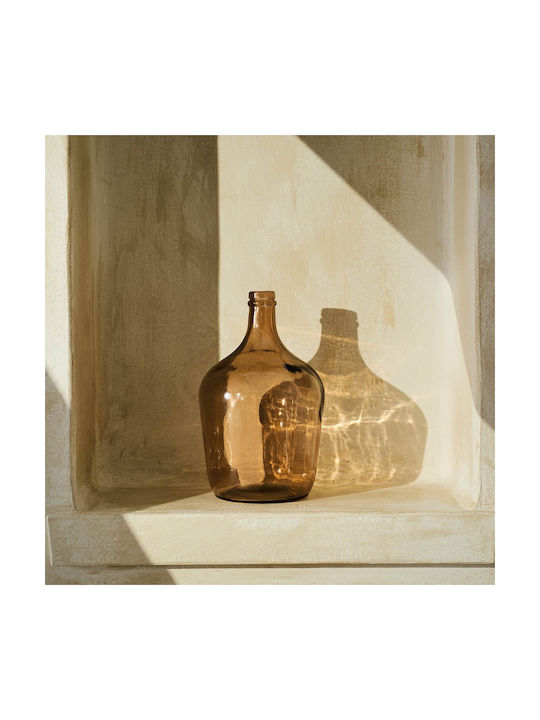 Gofis Home Gofis Home Dekorative Vase Glas Braun 15x15xH30cm