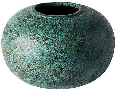 Muubs Βάζο Πήλινο Τιρκουάζ Φ40xΥ27.5cm