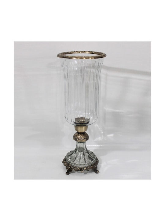 Decorative Vase Transparent 17x17x38cm