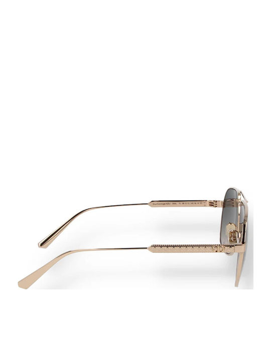Dior Unisex Sunglasses with Gold Metal Frame and Gold Gradient Lens