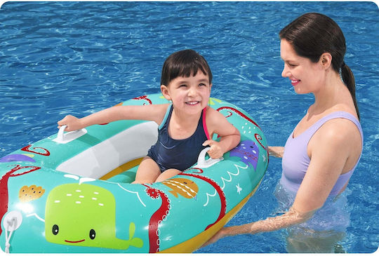 Bestway Kids Inflatable Boat Turquoise 119x79cm