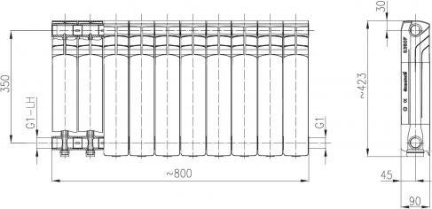 KFA Aluminum Radiator Body