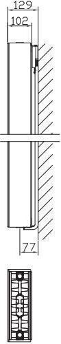 Stelrad Vertex Panel Radiator Body Double-column 22/220/700 2221.38kcal/h