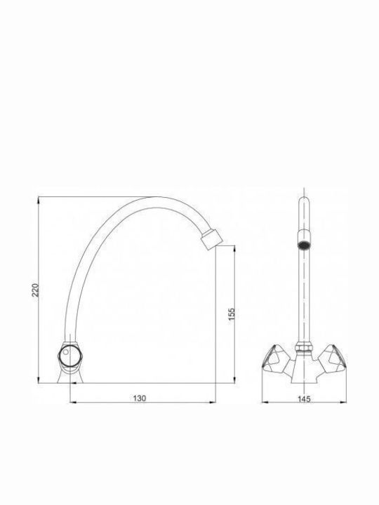 Hydroland Mischung Waschtischarmatur