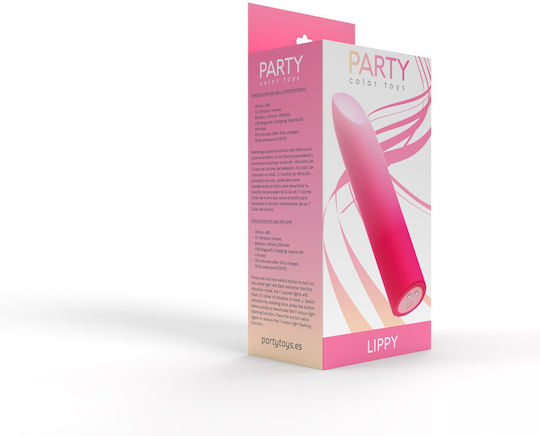 Party Color Toys Mini Δονητής Bullet με Απομακρυσμένο Έλεγχο 10.9cm Ροζ