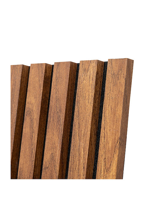 3D Wall Panels From MDF Screw-On With Glue Brown 120x60x2.1cm