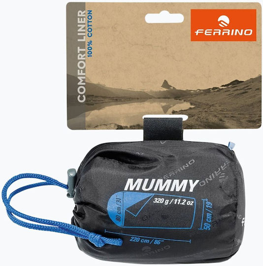 Ferrino Comfort Liner Mummy Bettlaken für Schlafsäcke 220x80cm