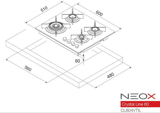 Neox Автономен 60x51εκ.
