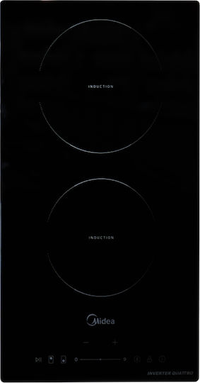 Midea Domino Επαγωγική Εστία Αυτόνομη με Λειτουργία Κλειδώματος 28.8x52εκ.