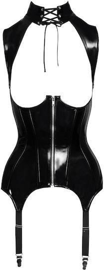 Black Level Vinyl Basque Чорапи Черен