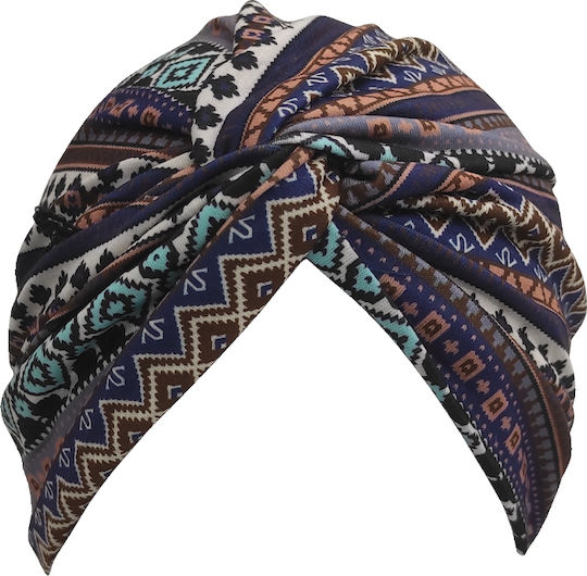 Brims Trims Γυναικείο Τουρμπάνι Καφέ Εμπριμέ