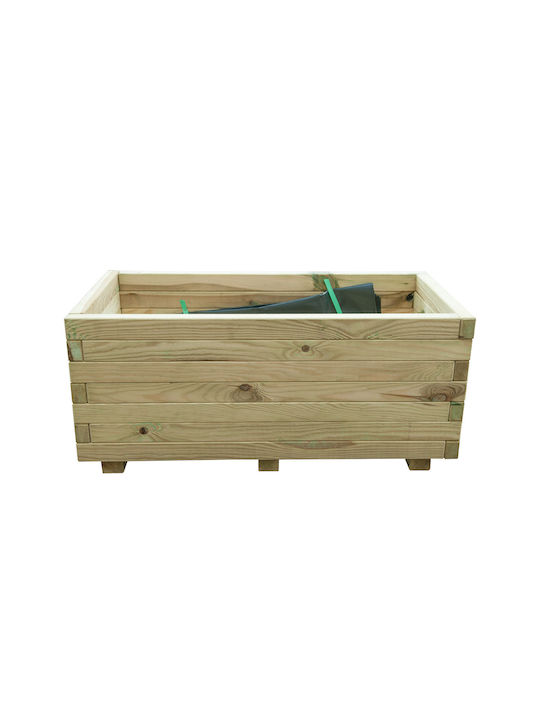 Ecoshadow Planter Box Wooden Natural Color 40cm.